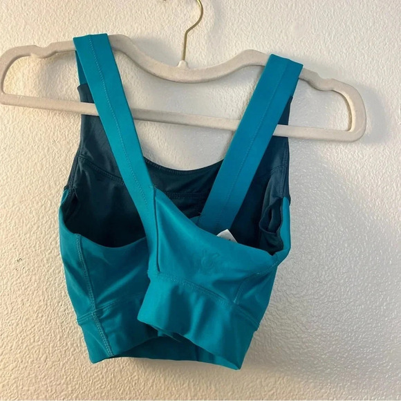 UV SKINZ‎ active Swim Top Bra Women's Size Small Padded Cups Blue Teal UPF 50 - Picture 11 of 15